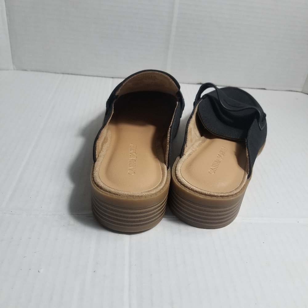 CYNTHIA ROWLEY WOMEN'S SMALL HEELED MULES SIZE 8.5 - Picture 5 of 10